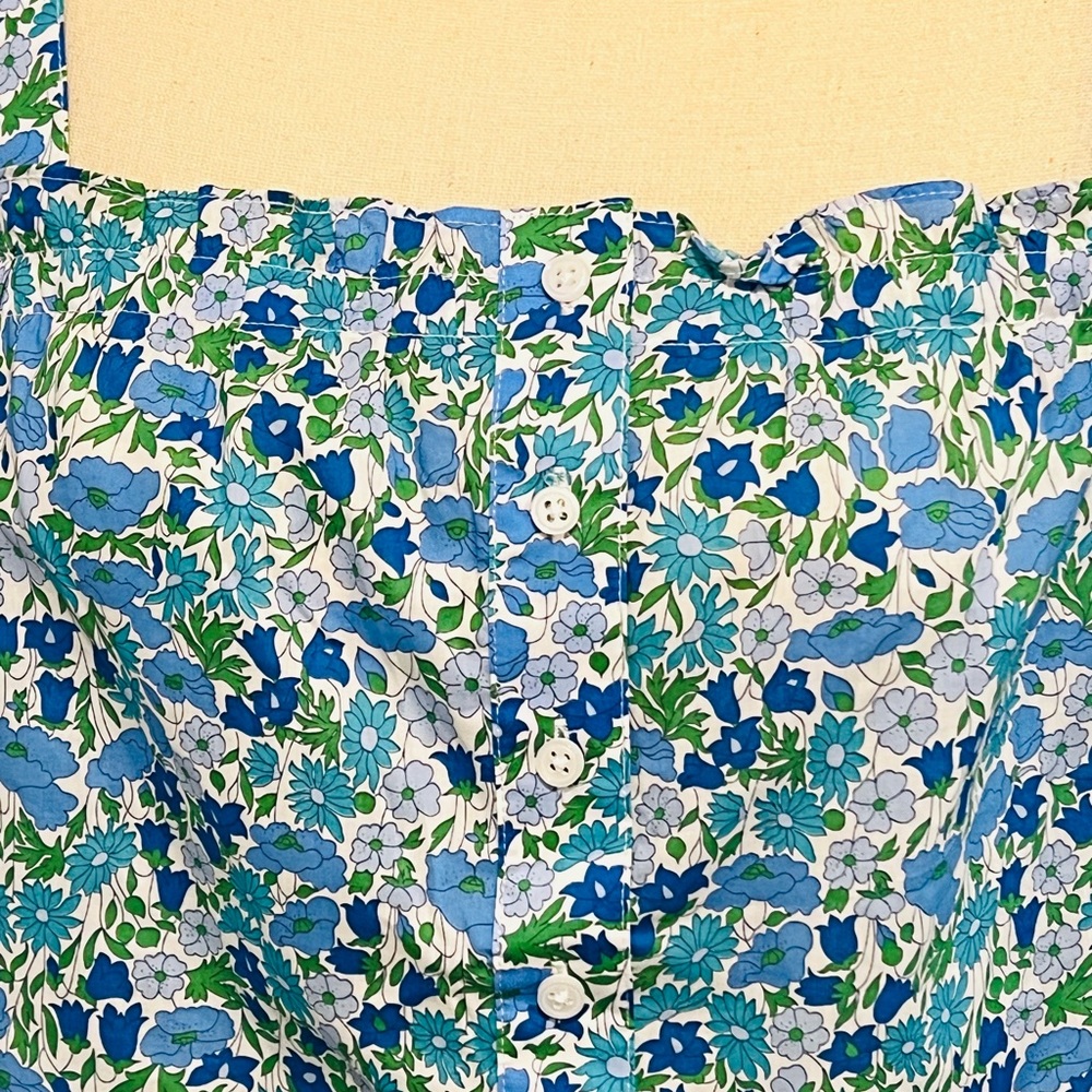 NWT J Crew/Liberty of London Poppy &Daisy floral button front tank top S - Picture 5 of 11